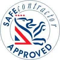 SAFEcontractor approved badge — third-party H&S accreditation.